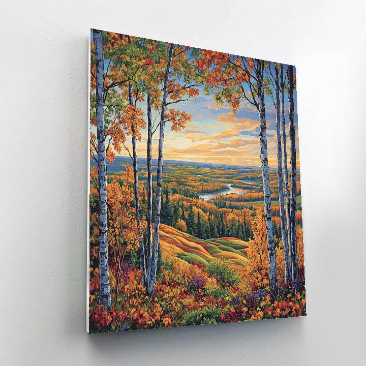 J. E. H. MacDonald Inspired Algoma Autumn Crescendo painting number kit