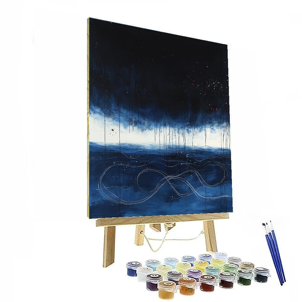 Jackson Pollock Inspired Cosmic Storm Of Drips DIY paint by numbers