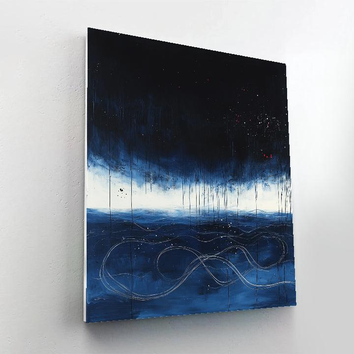 Jackson Pollock Inspired Cosmic Storm Of Drips DIY paint by numbers