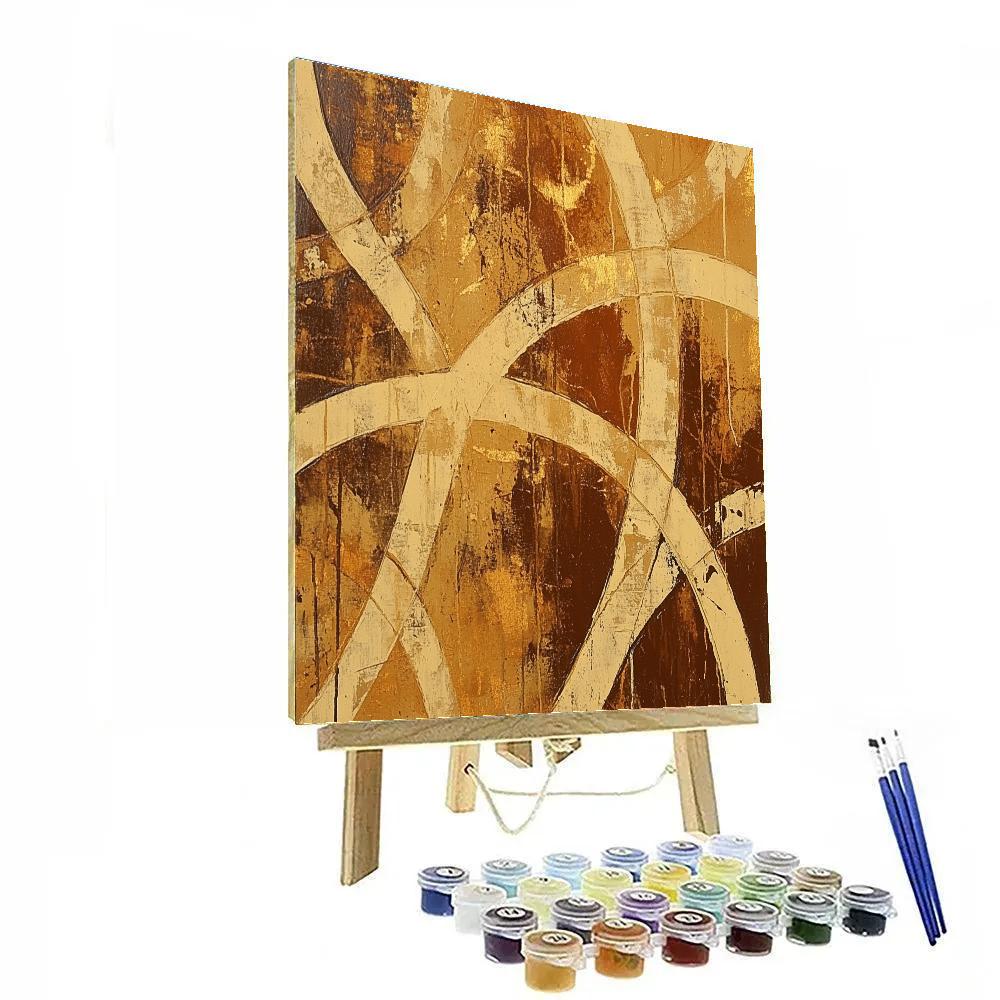 Jackson Pollock Inspired Autumn Web Of Earth Drips Paint by numbers kits