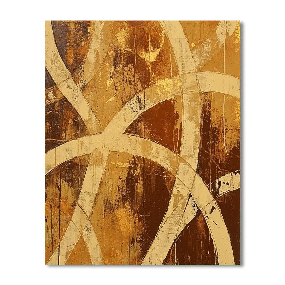 Jackson Pollock Inspired Autumn Web Of Earth Drips Paint by numbers kits