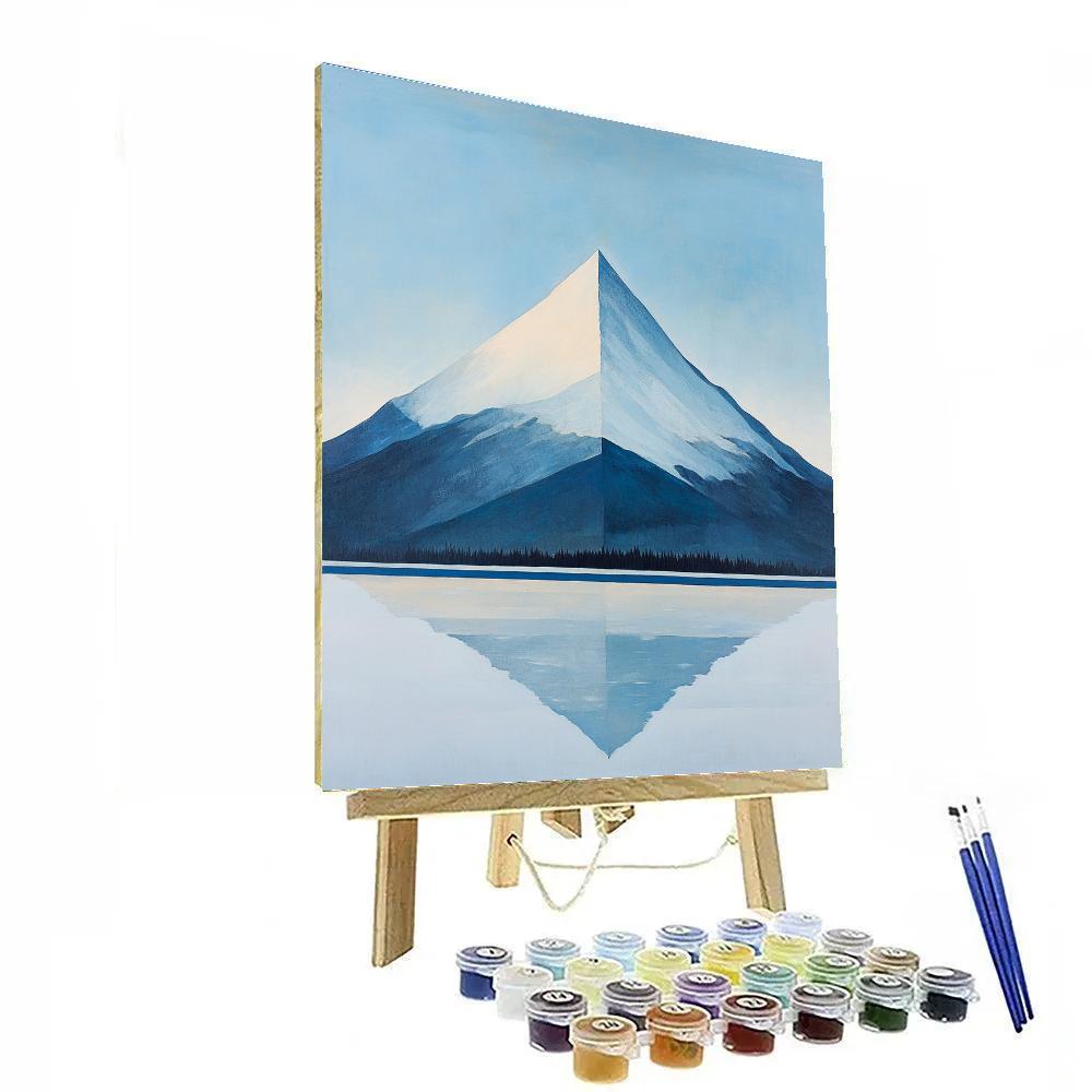 Lawren Harris Inspired Radiant Arctic Ridge painting number kit