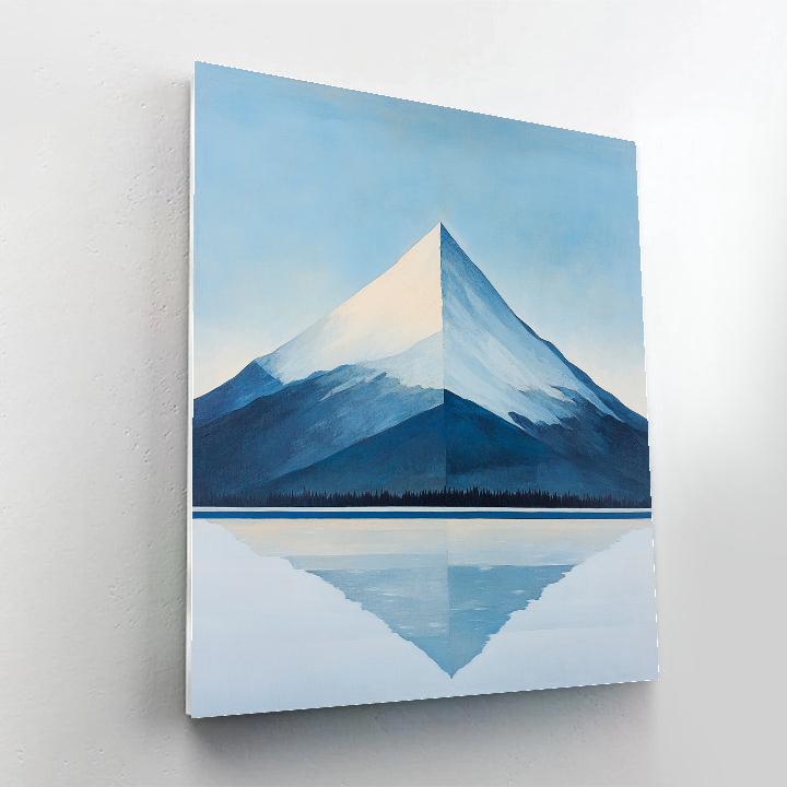 Lawren Harris Inspired Radiant Arctic Ridge painting number kit