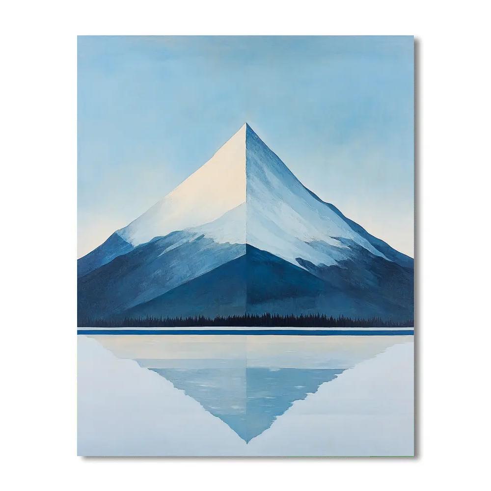 Lawren Harris Inspired Radiant Arctic Ridge painting number kit