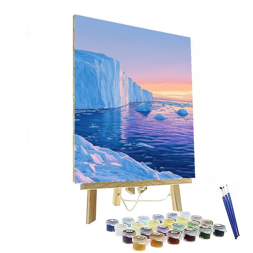 Lawren Harris Inspired Silent Icefjord Composition painting number kit