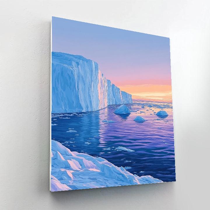 Lawren Harris Inspired Silent Icefjord Composition painting number kit