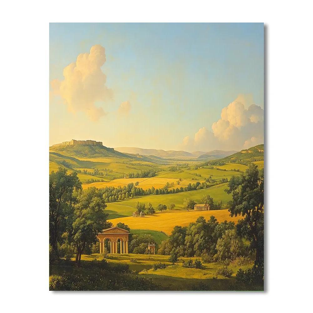 Raphael Inspired Luminous Renaissance Countryside paint by color