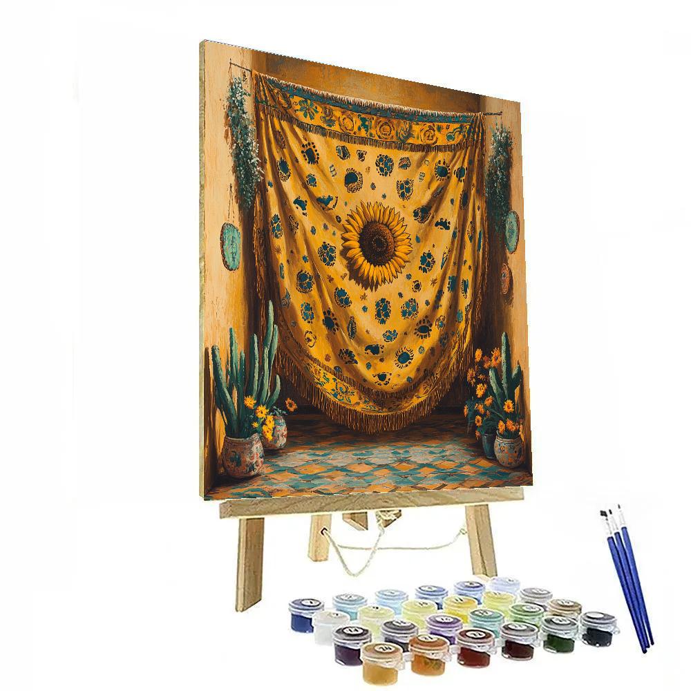 Frida Kahlo Inspired Resilience Tapestry DIY paint by numbers