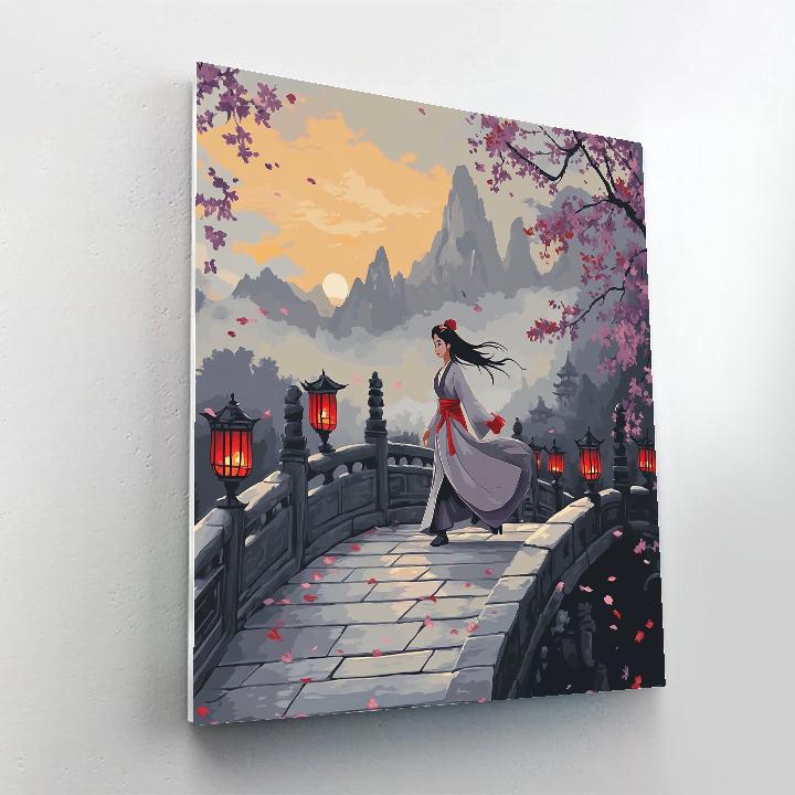 Mulan Courageous Walk Disney Inspired paint by numbers