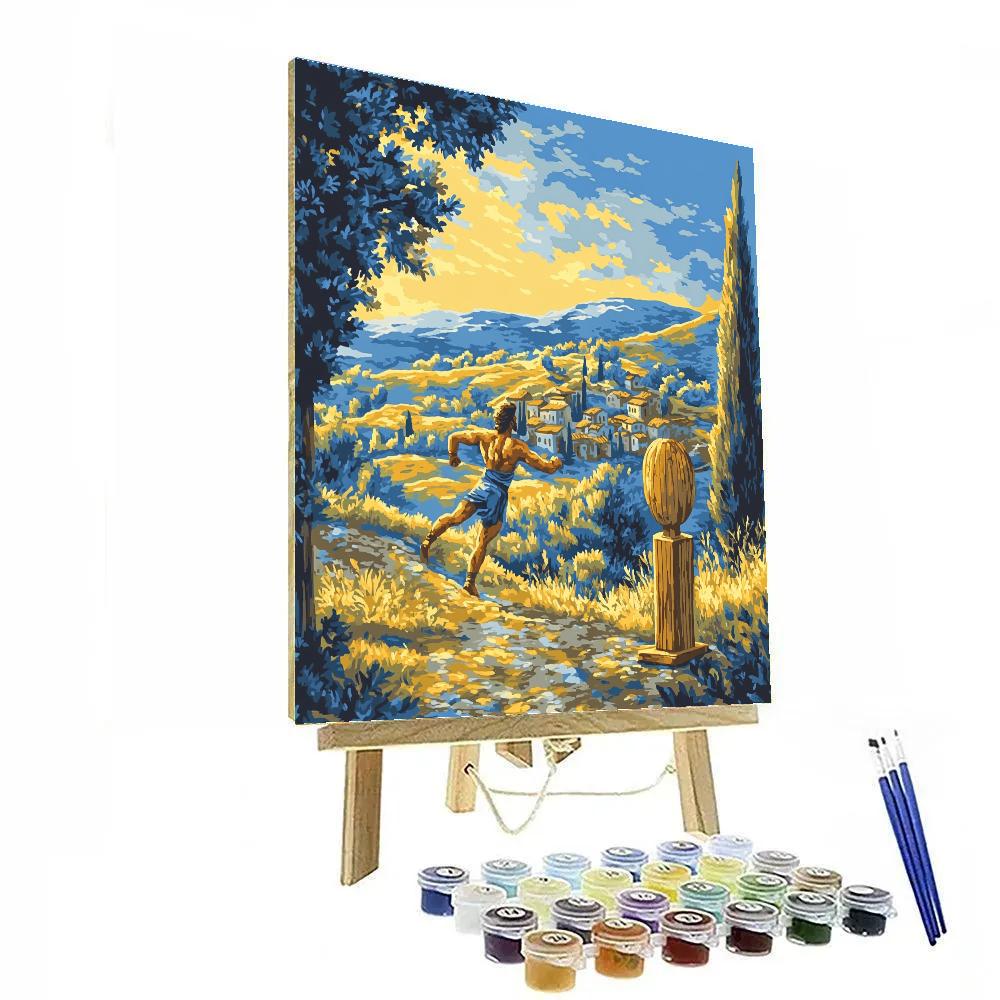 Hercules Training Day Disney Inspired paint by color