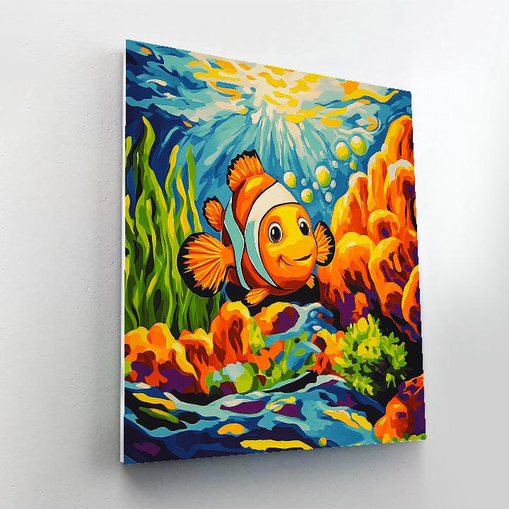 Nemo Coral Adventure Disney Inspired painting number kit