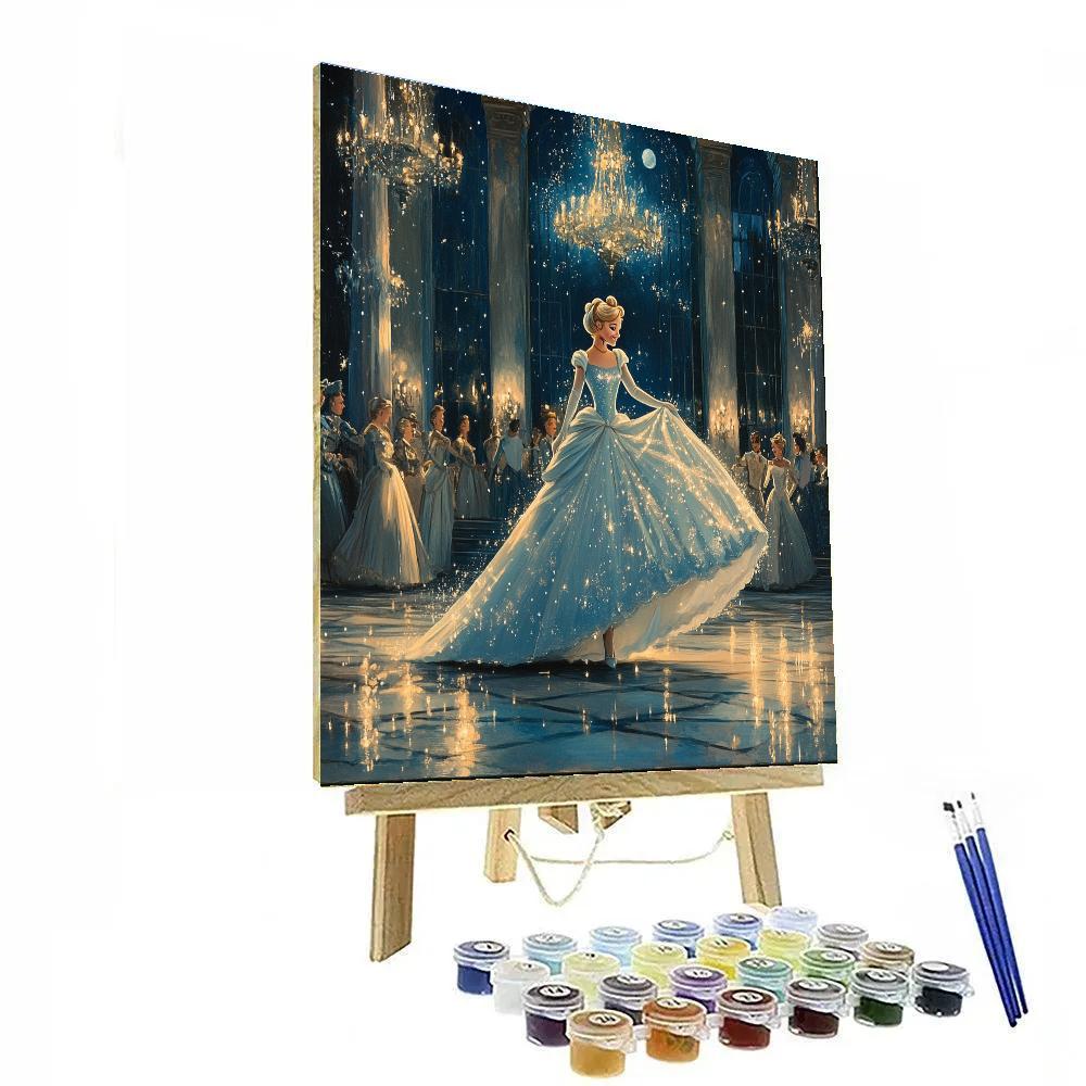 Cinderella Ballroom Dream Disney Inspired Painting by numbers kit