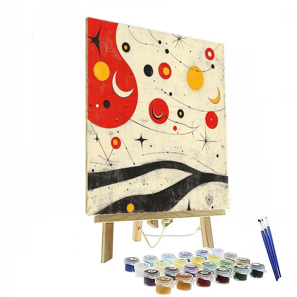 Joan Miró Inspired Dream Constellations paint by number
