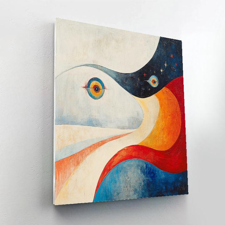 Joan Miró Inspired Playful Abstract Harmony paint by numbers