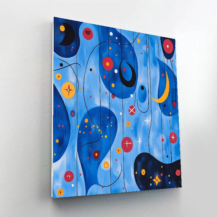 Joan Miró Inspired Celestial Rhythm painting number kit