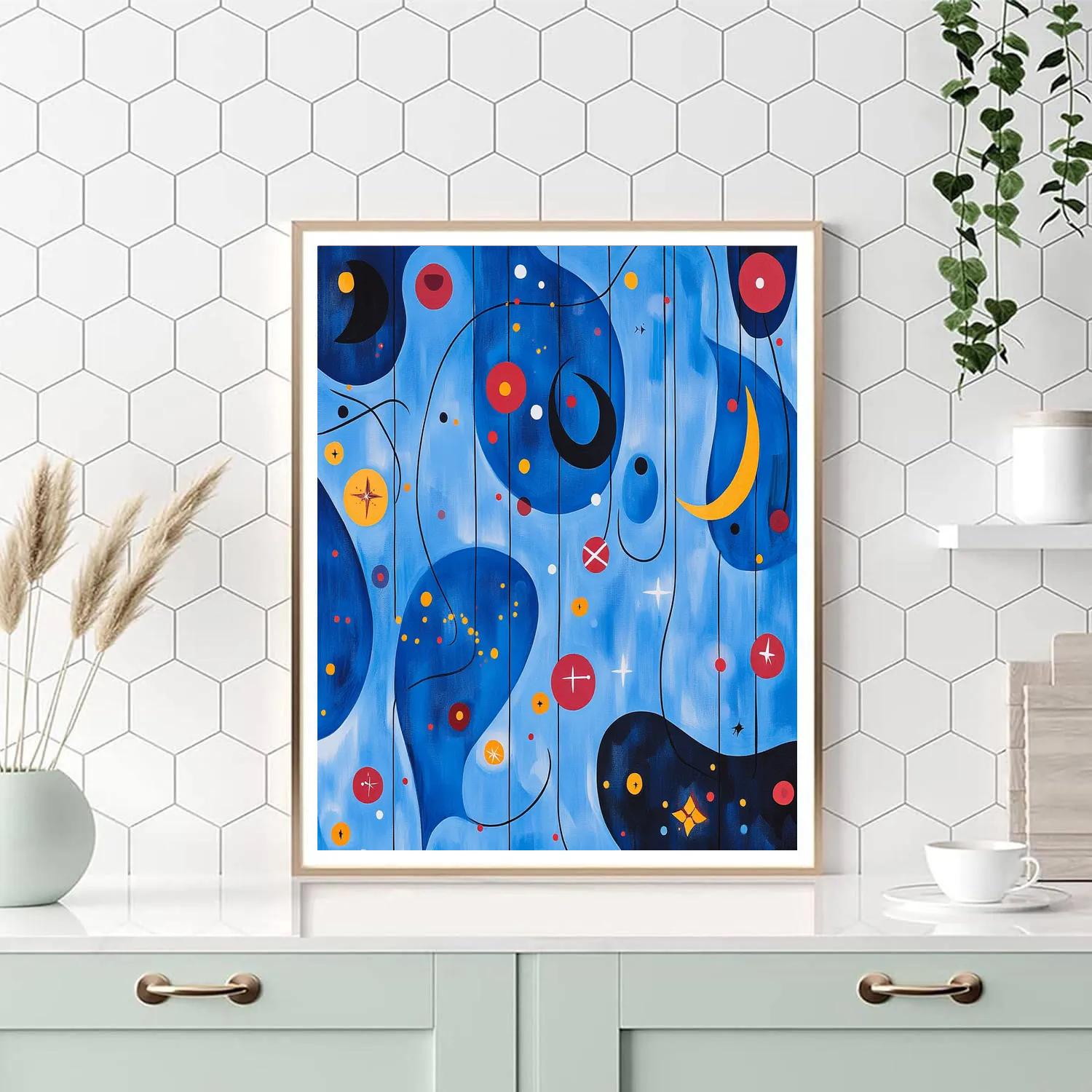 Joan Miró Inspired Celestial Rhythm painting number kit