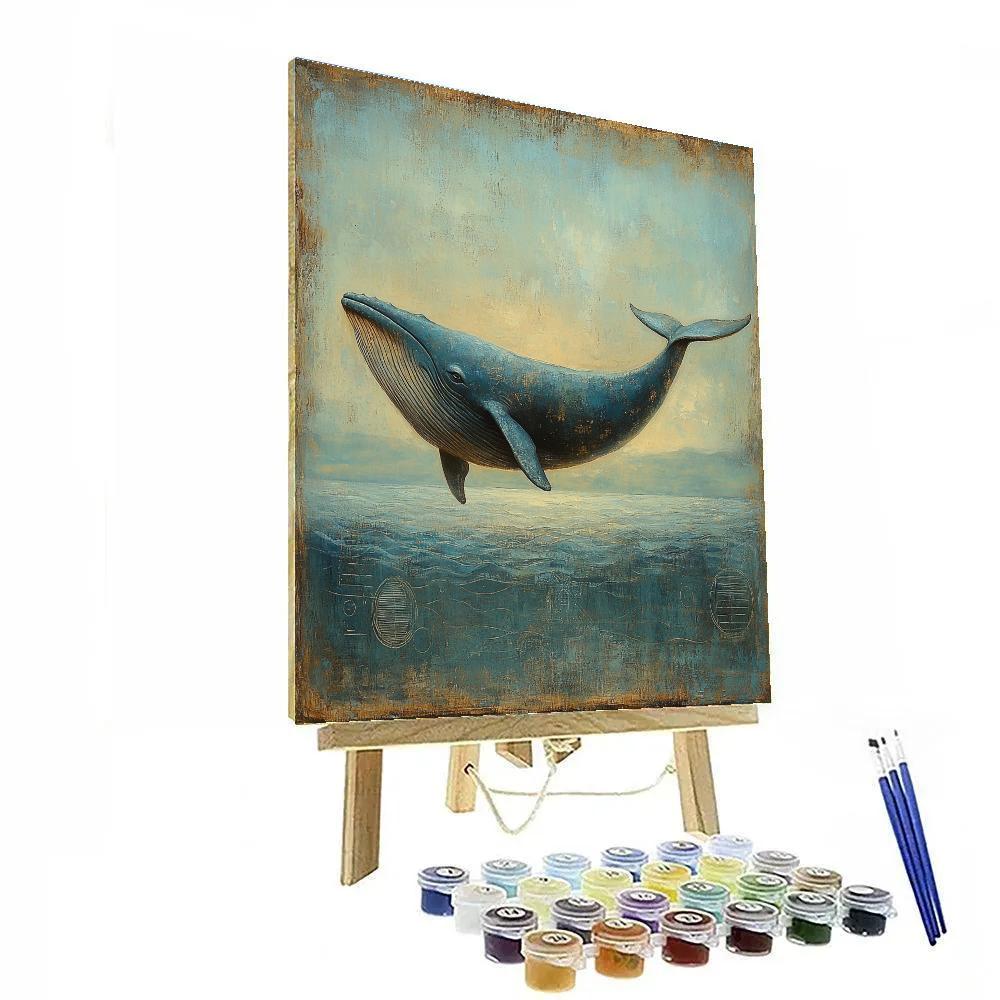 Leonardo Da Vinci Inspired Oceanic Colossus Study painting number kit