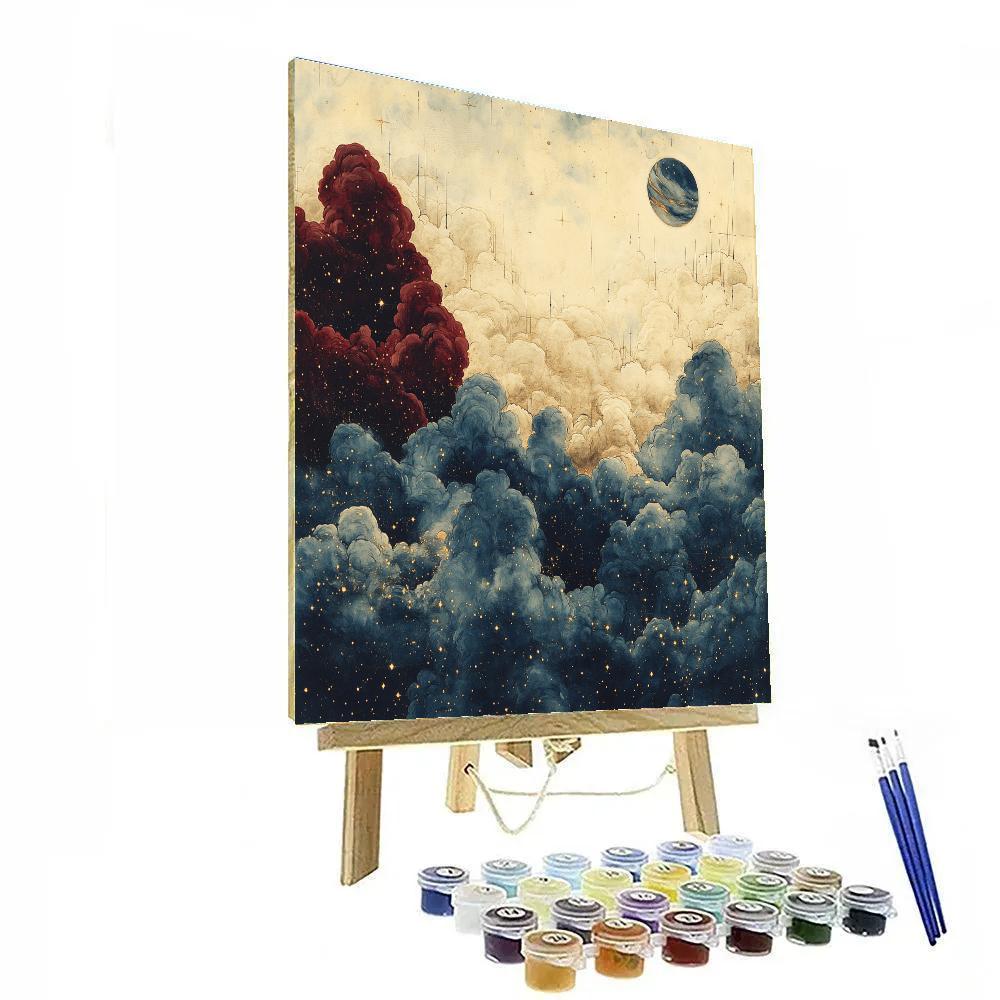 Leonardo Da Vinci Inspired Nebula Harmony DIY paint by numbers