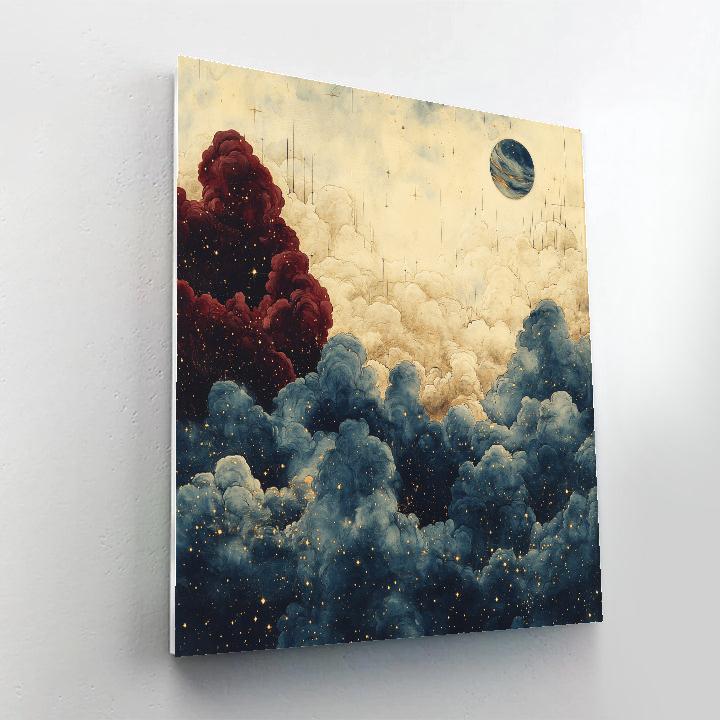 Leonardo Da Vinci Inspired Nebula Harmony DIY paint by numbers