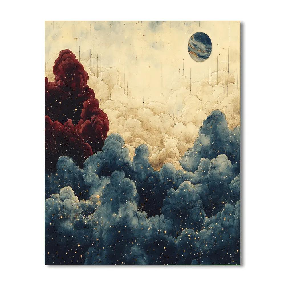 Leonardo Da Vinci Inspired Nebula Harmony DIY paint by numbers
