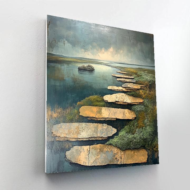 Max Ernst Inspired Mossland Dreamscape Paint by numbers art