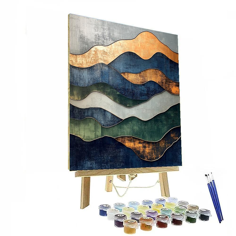 Max Ernst Inspired Ethereal Tectonics painting number kit