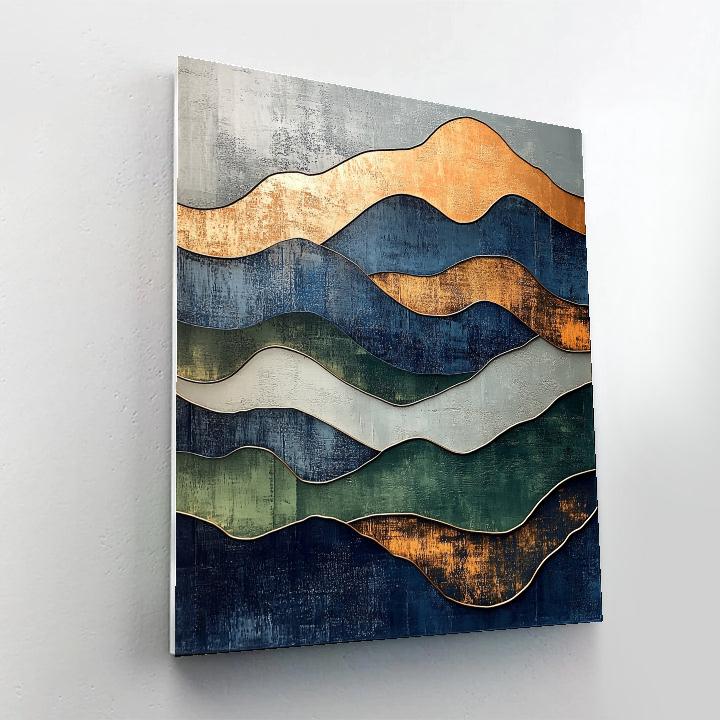 Max Ernst Inspired Ethereal Tectonics painting number kit