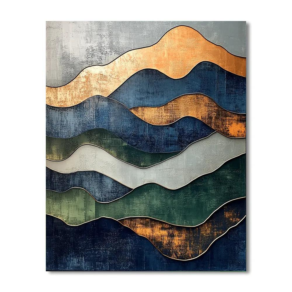 Max Ernst Inspired Ethereal Tectonics painting number kit