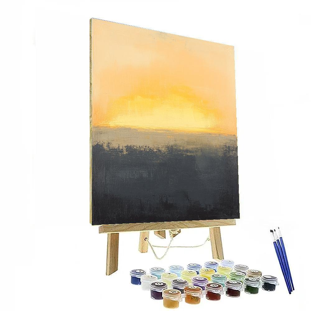 Mark Rothko Inspired Dawn Over Silent Nebula painting number kit