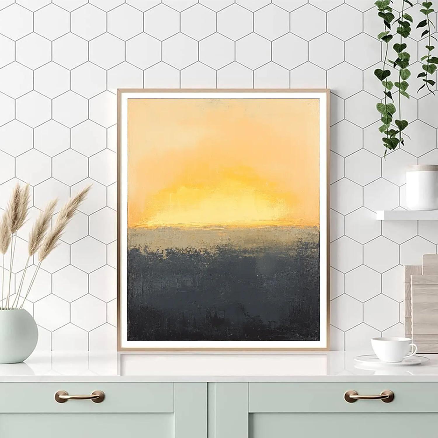 Mark Rothko Inspired Dawn Over Silent Nebula painting number kit