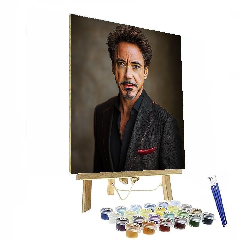 Robert Downey Jr Ironclad Elegance Of A Modern Alchemist paint by numbers