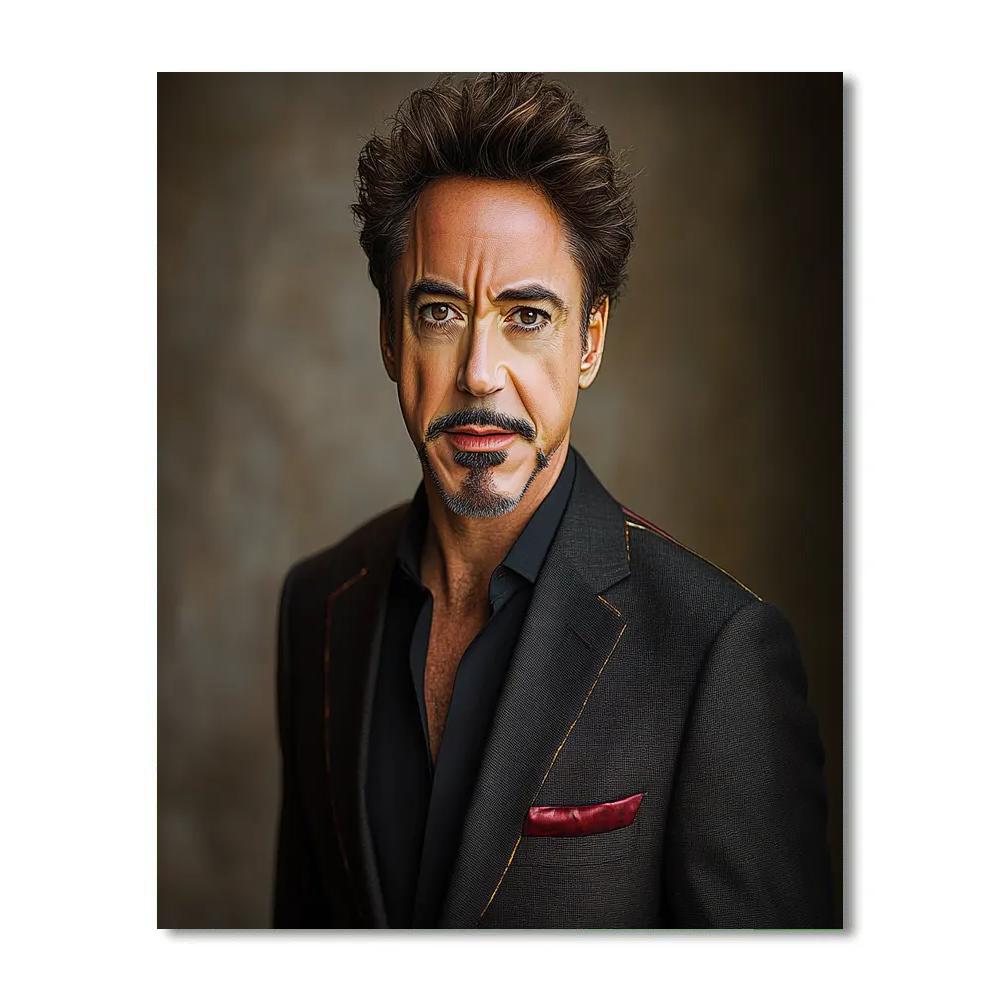 Robert Downey Jr Ironclad Elegance Of A Modern Alchemist paint by numbers
