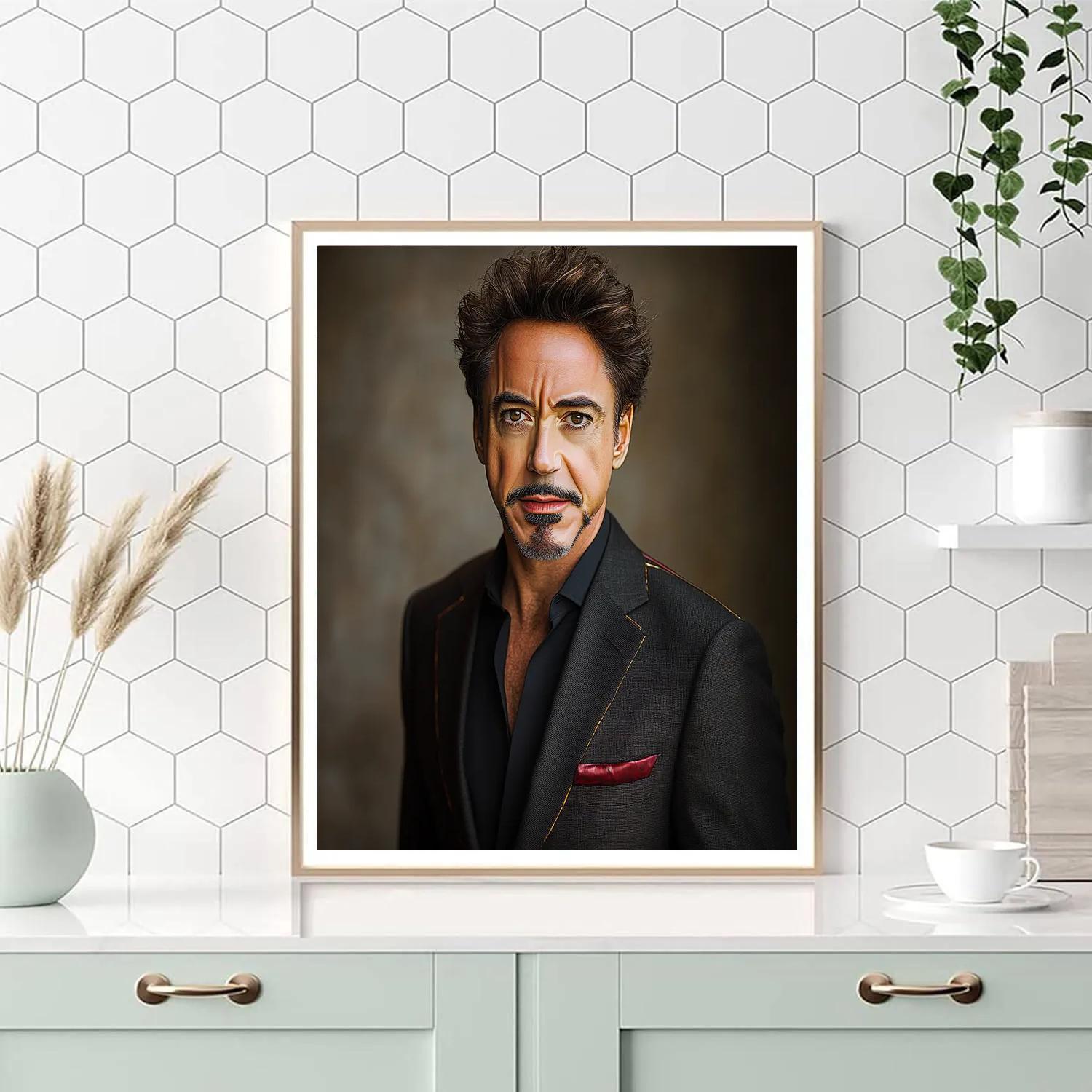 Robert Downey Jr Ironclad Elegance Of A Modern Alchemist paint by numbers