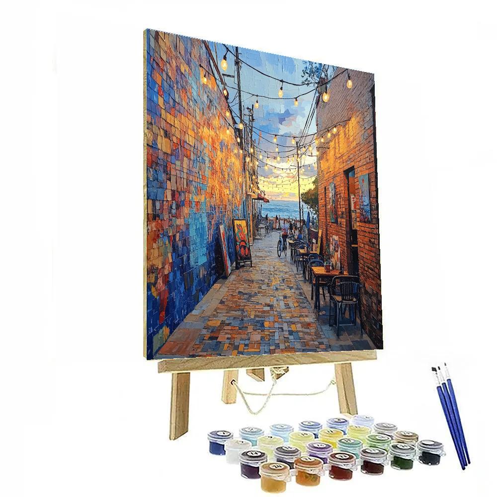 Street Art Alley In Barranco Lima Peru Paint by numbers kits