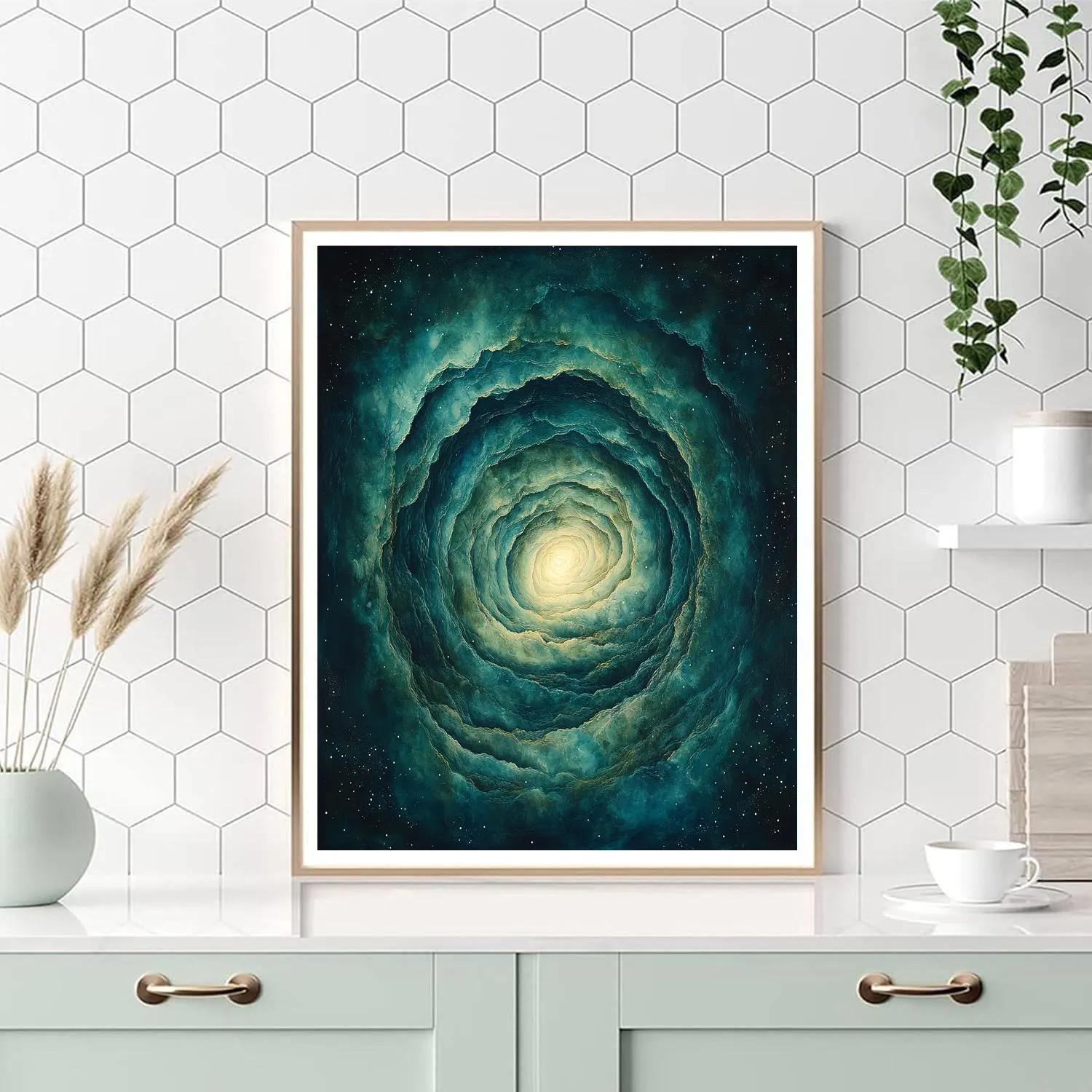 Michelangelo Inspired Nebular Forge Numbered painting kits