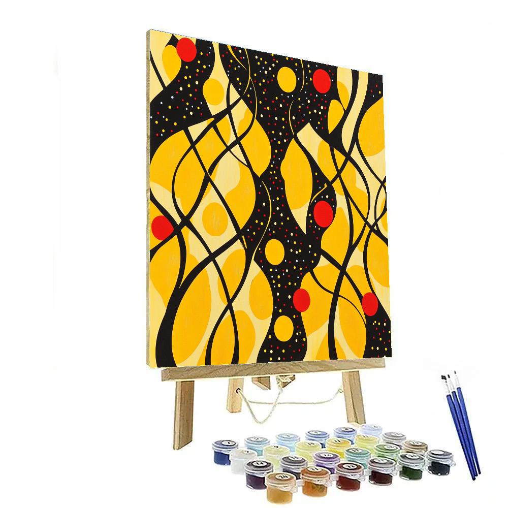 Yayoi Kusama Inspired Celestial Loop Garden Painting by numbers kit