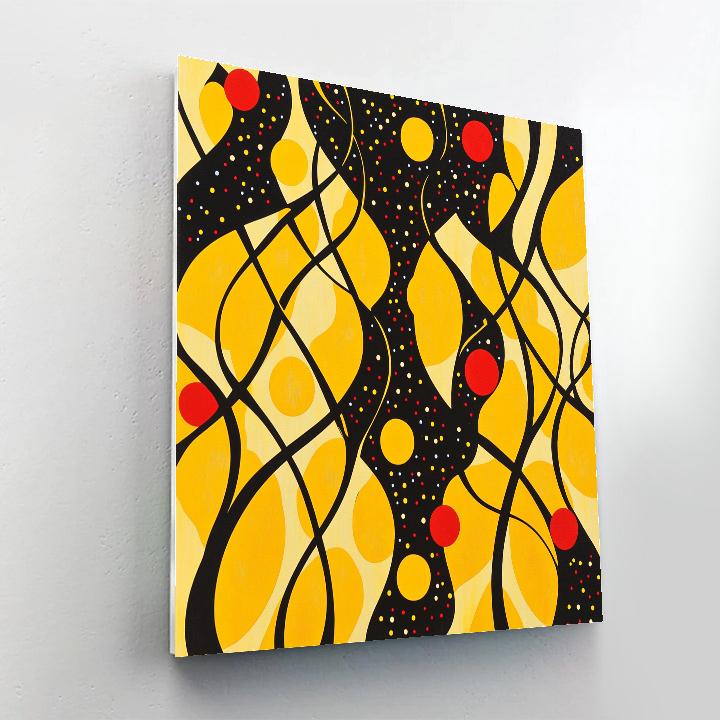 Yayoi Kusama Inspired Celestial Loop Garden Painting by numbers kit