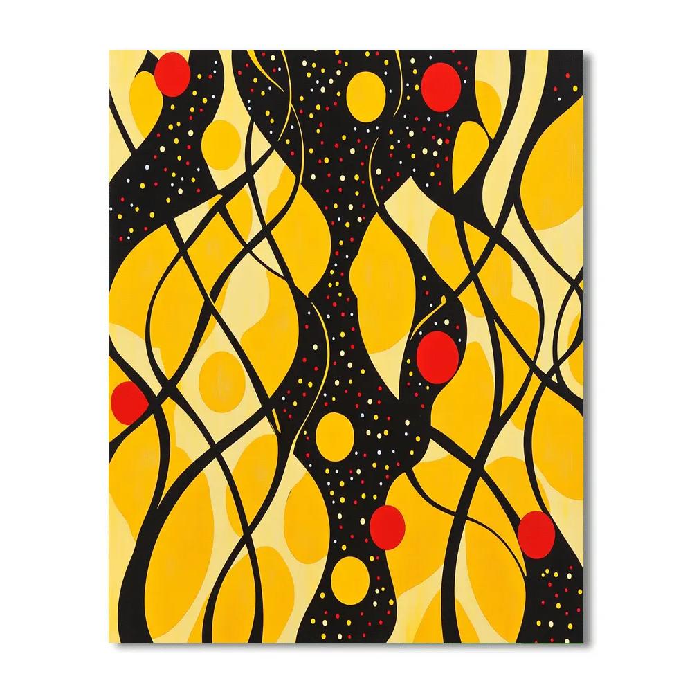Yayoi Kusama Inspired Celestial Loop Garden Painting by numbers kit