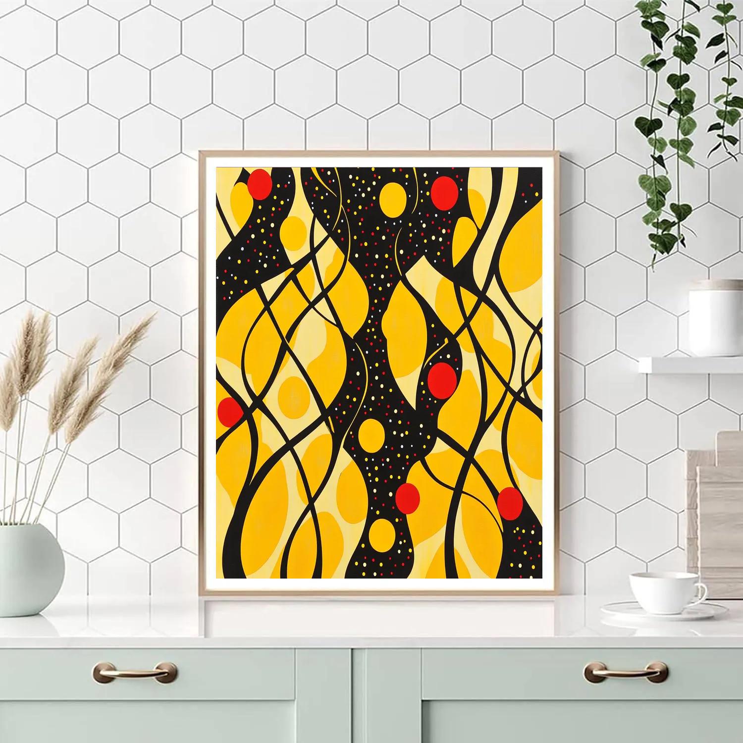 Yayoi Kusama Inspired Celestial Loop Garden Painting by numbers kit