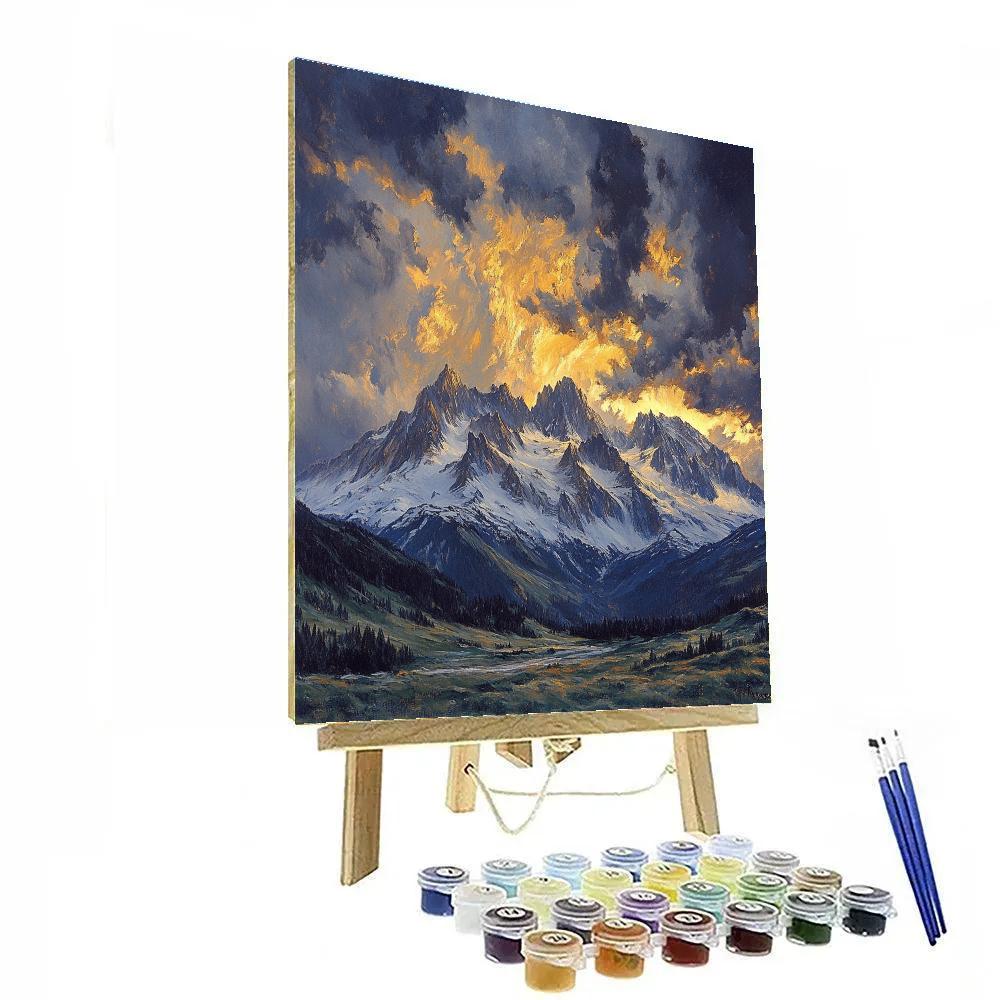 Edgar Degas Inspired Mountain Storms Paint by numbers kits