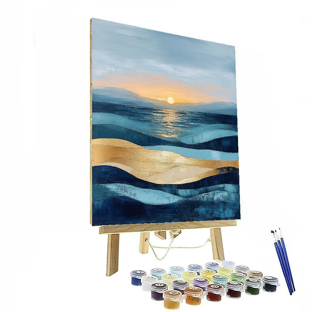 Paul Cézanne Inspired Silent Tides Of Color Number painting