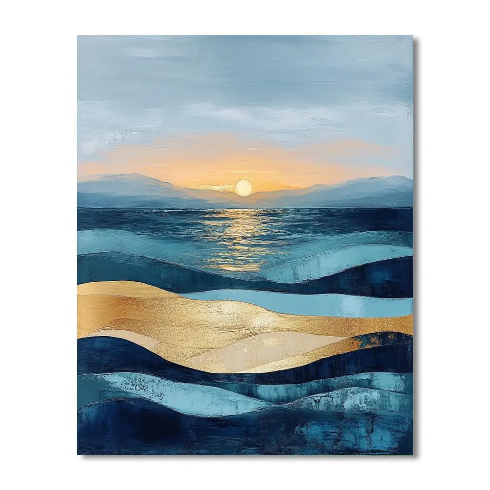 Paul Cézanne Inspired Silent Tides Of Color Number painting