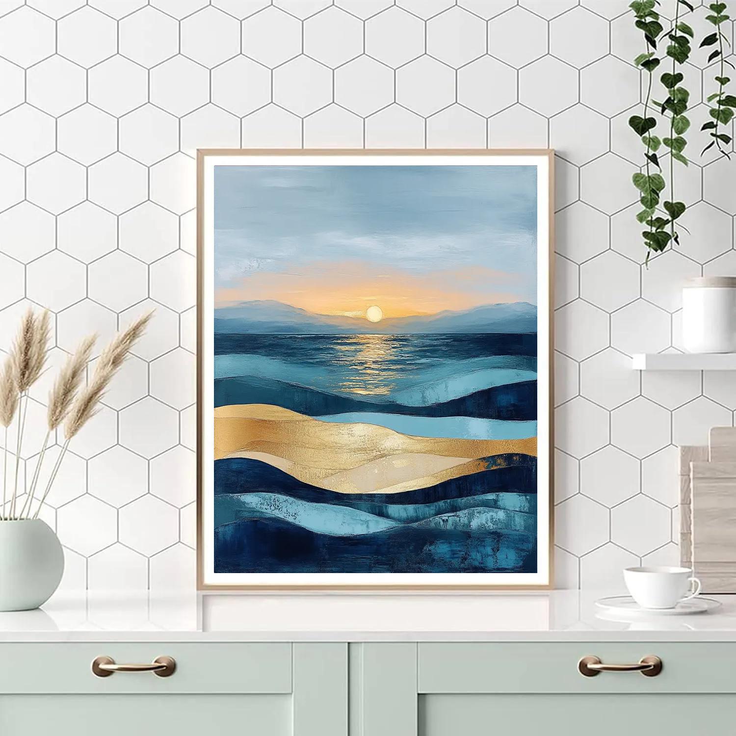 Paul Cézanne Inspired Silent Tides Of Color Number painting