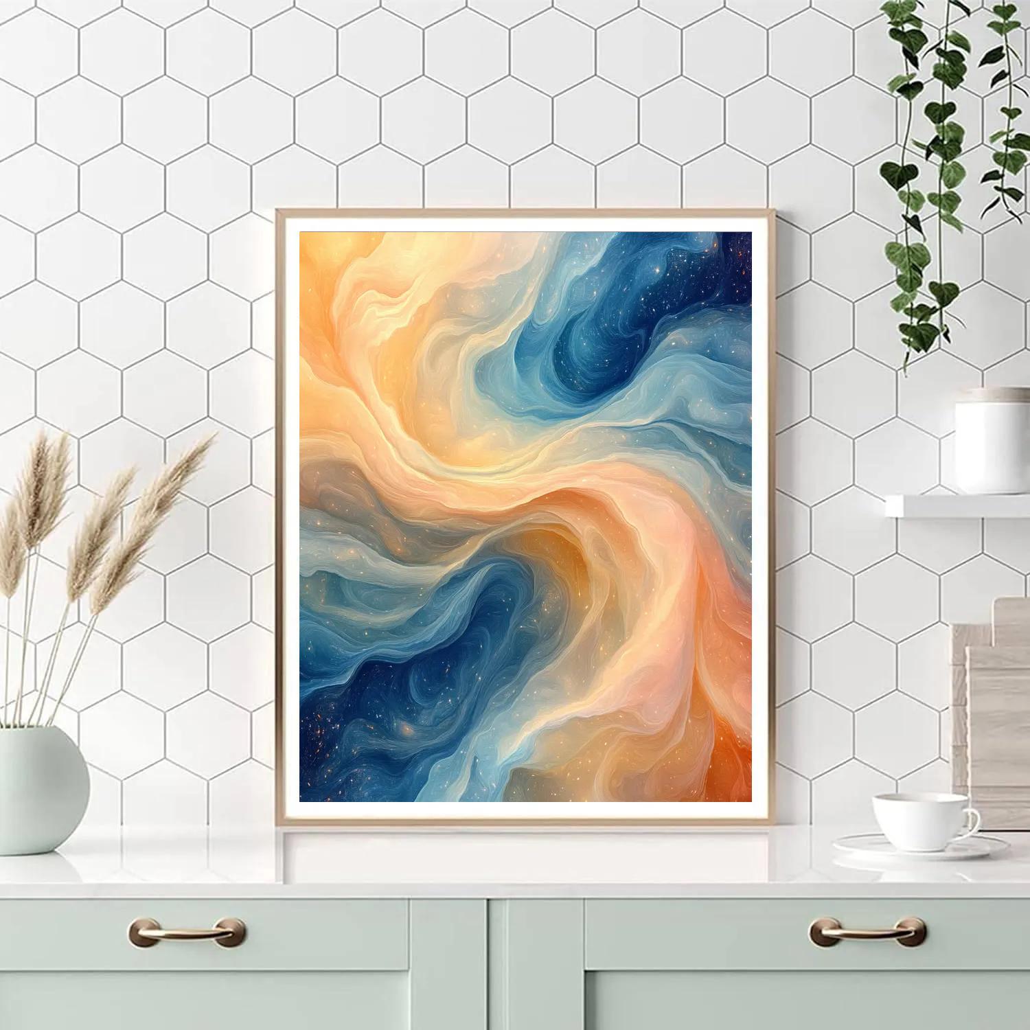 Edgar Degas Inspired Cosmic Ballet Of Nebulae DIY paint by numbers