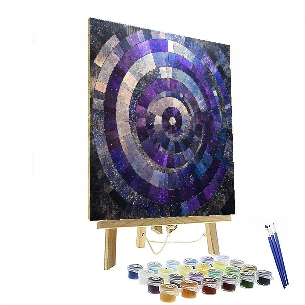 Georges Seurat Inspired Cosmic Geometry Paint by numbers art