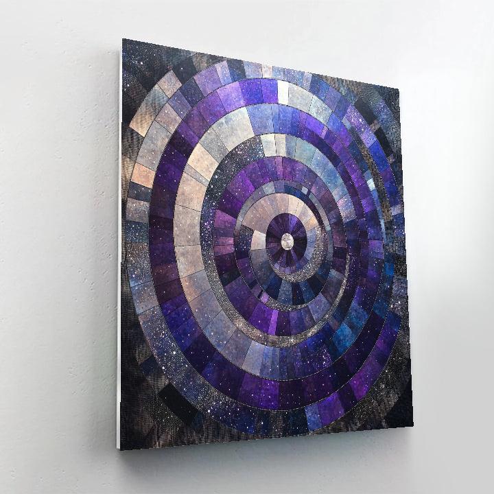 Georges Seurat Inspired Cosmic Geometry Paint by numbers art