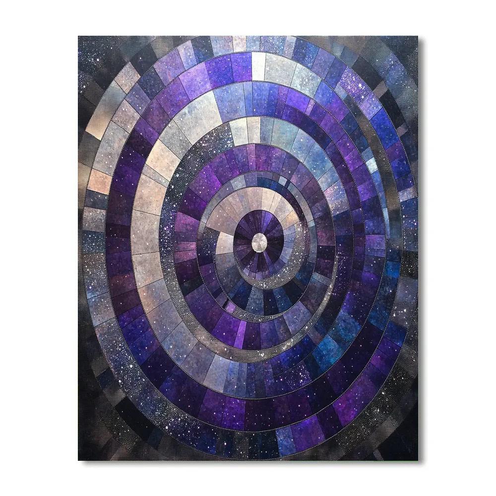 Georges Seurat Inspired Cosmic Geometry Paint by numbers art