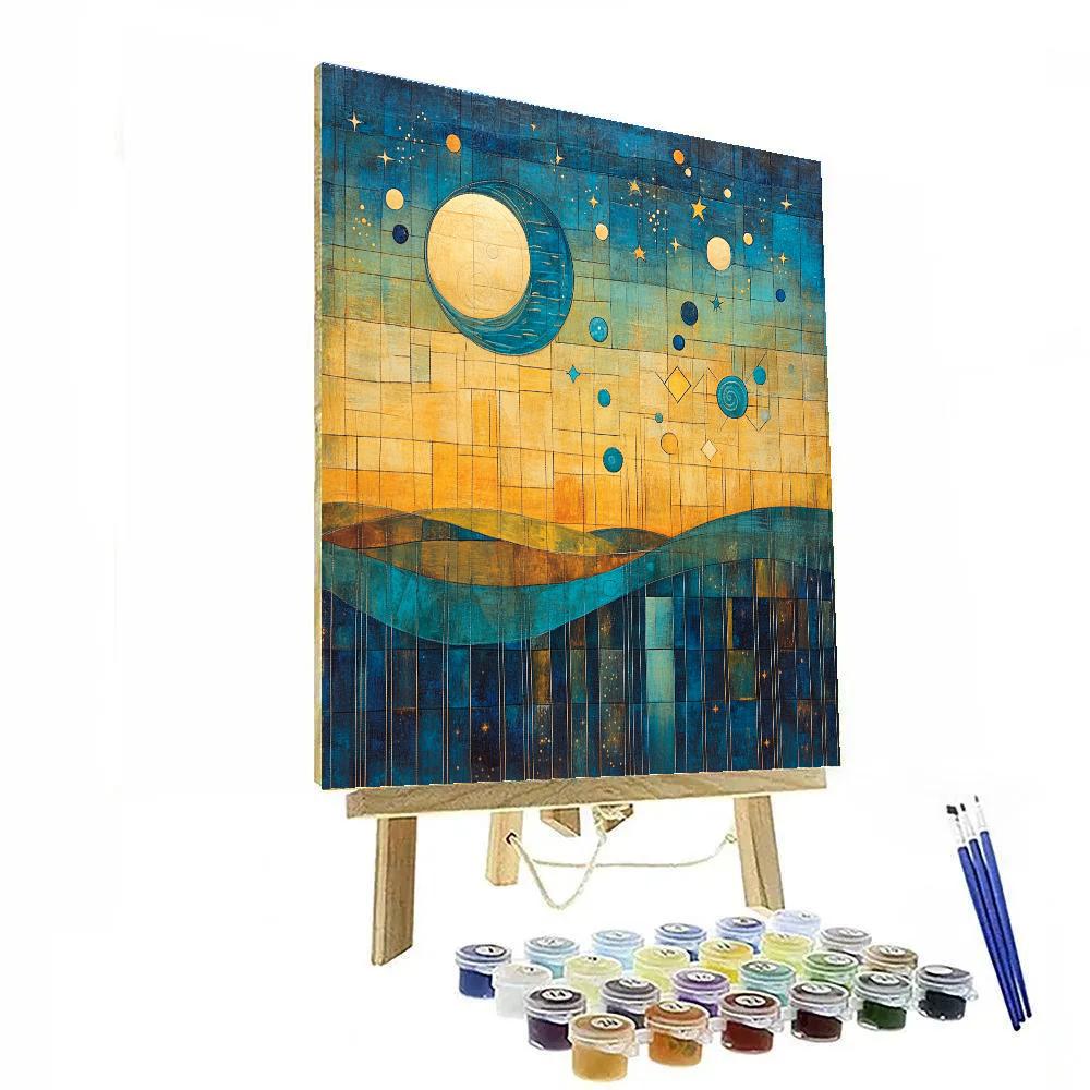 Paul Klee Inspired Cosmic Lullaby Paint by numbers art