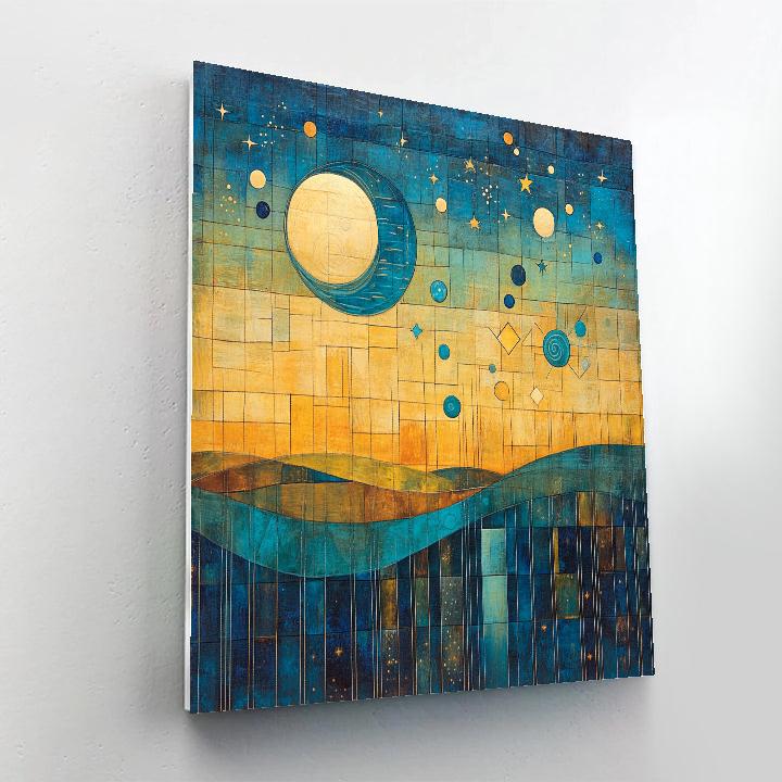 Paul Klee Inspired Cosmic Lullaby Paint by numbers art