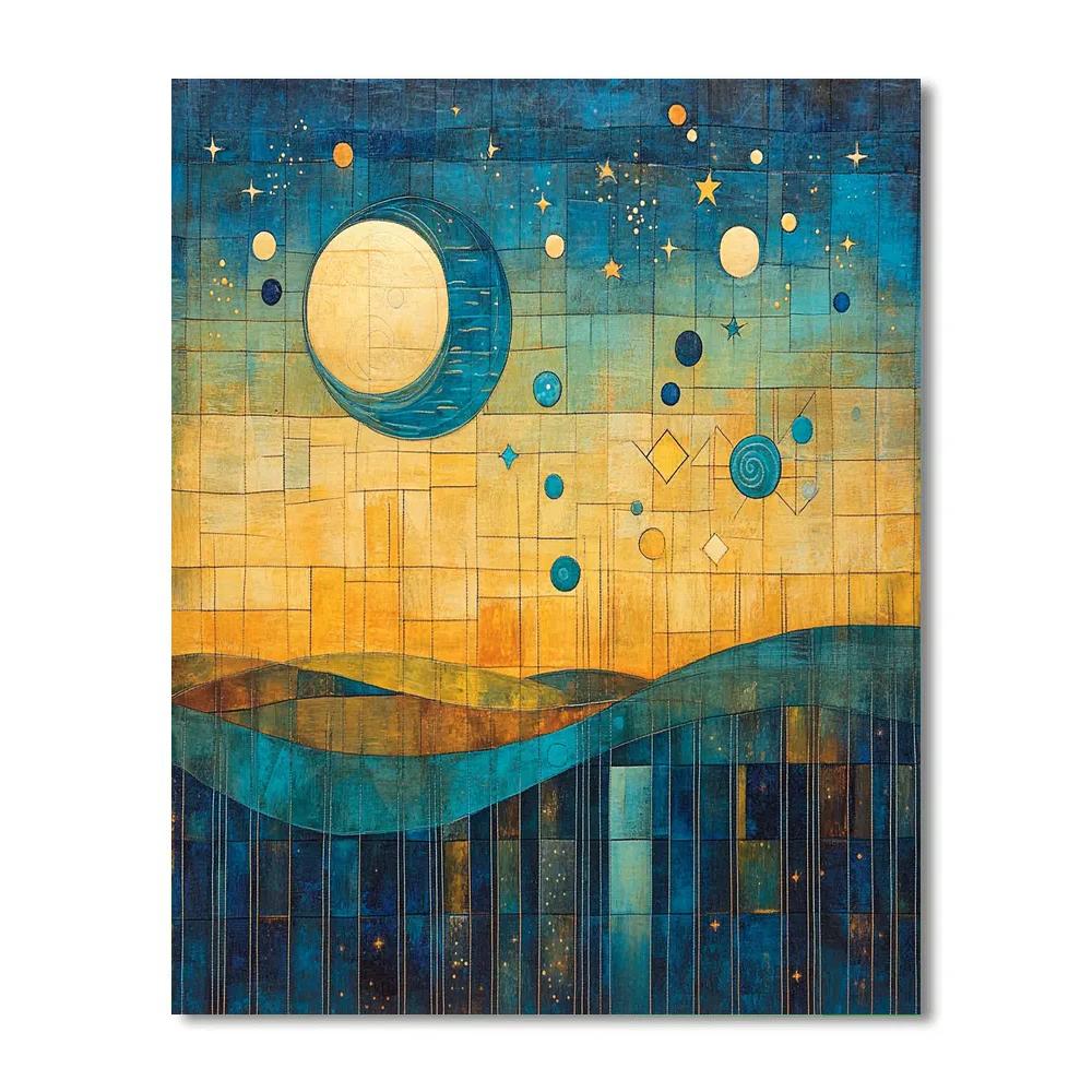 Paul Klee Inspired Cosmic Lullaby Paint by numbers art